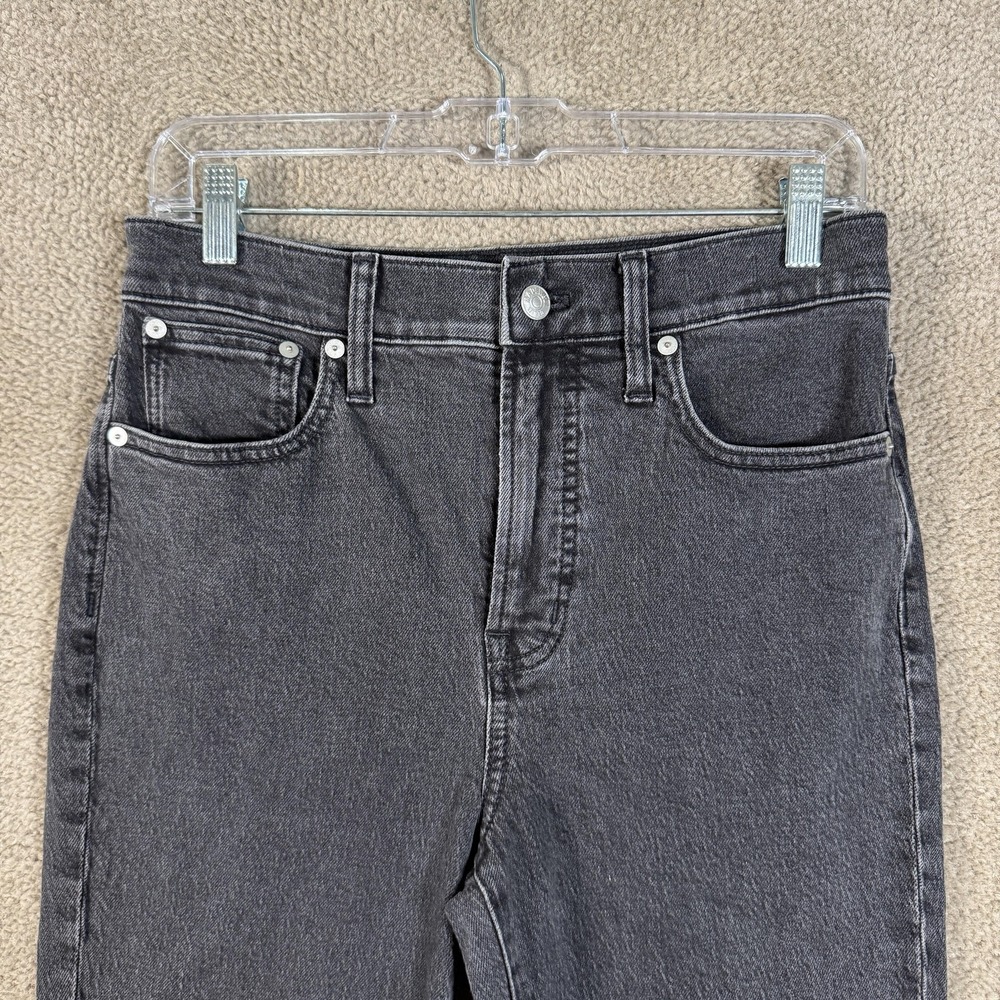 Madewell Jeans Womens 26 Black The Perfect Vintage Jean High Rise Straight Leg - Picture 3 of 13